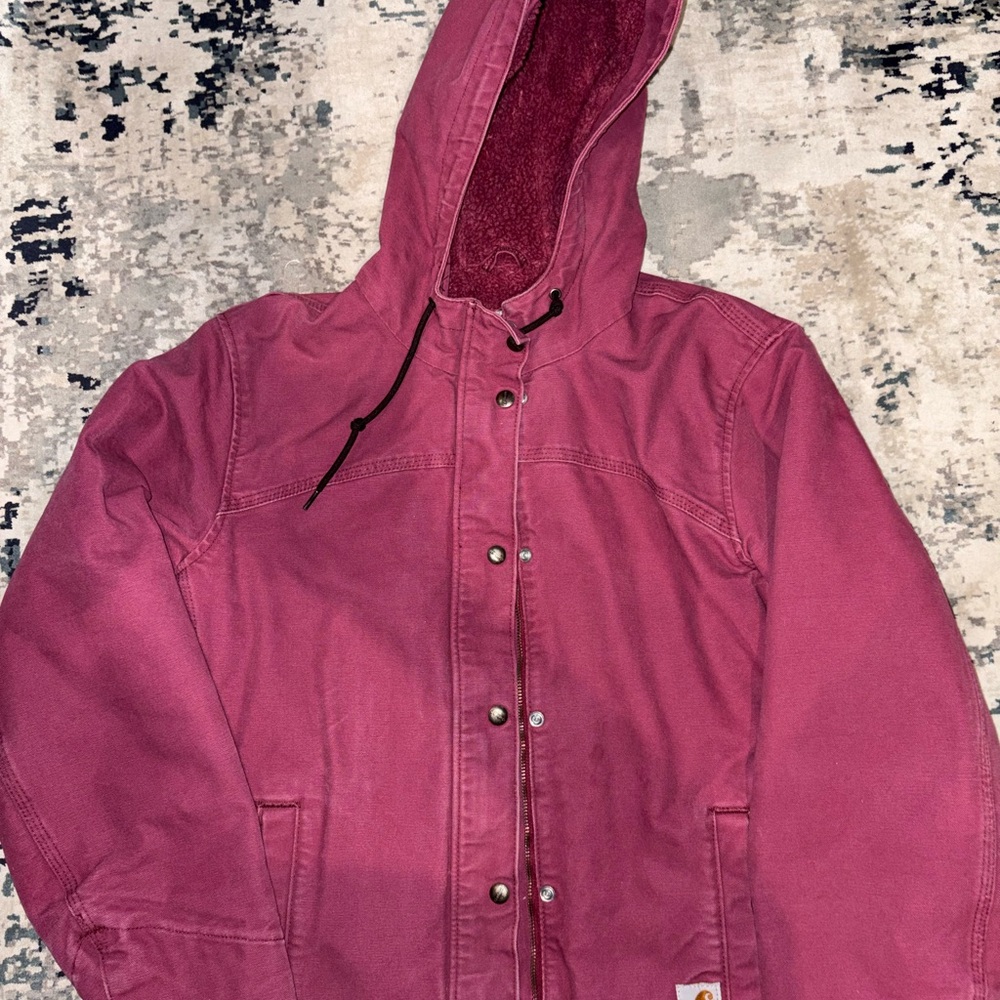 Carhartt Women's Jacket in Deep Pink (plum)